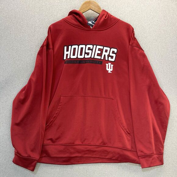 Indiana Hoosiers Hoodie Hooded Sweatshirt Pullover Men's XL Pro Edge - Picture 1 of 8